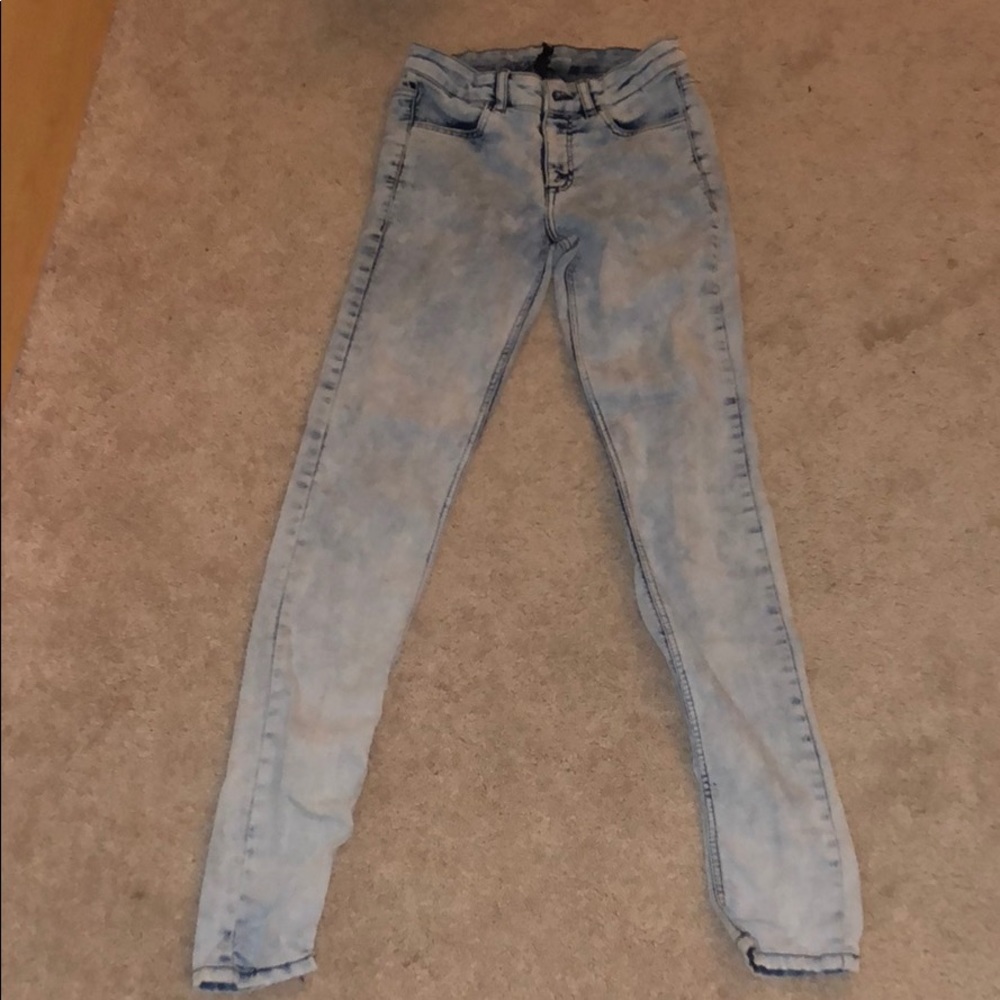 Light & Dark Blue Skinny Jeans